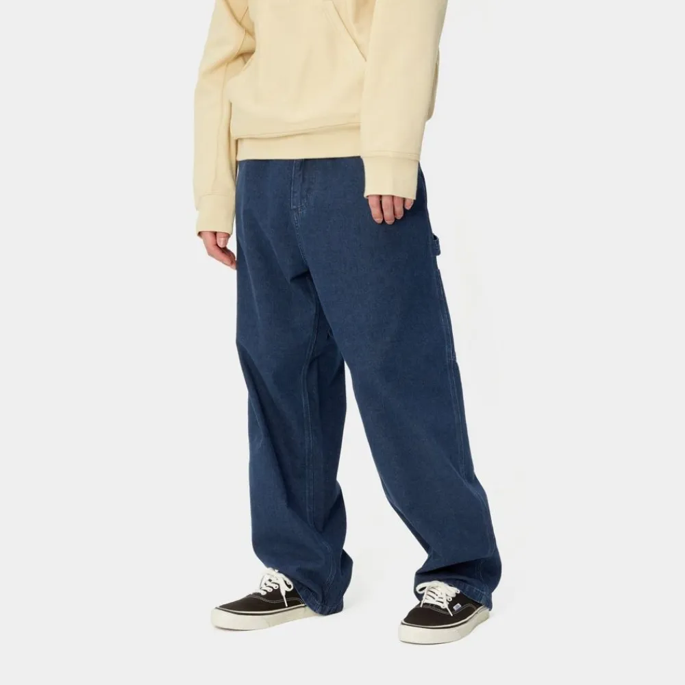 Mænd Carhartt WIP Og Loose Fit Single Knee Pant | Bla (Stenvasket)