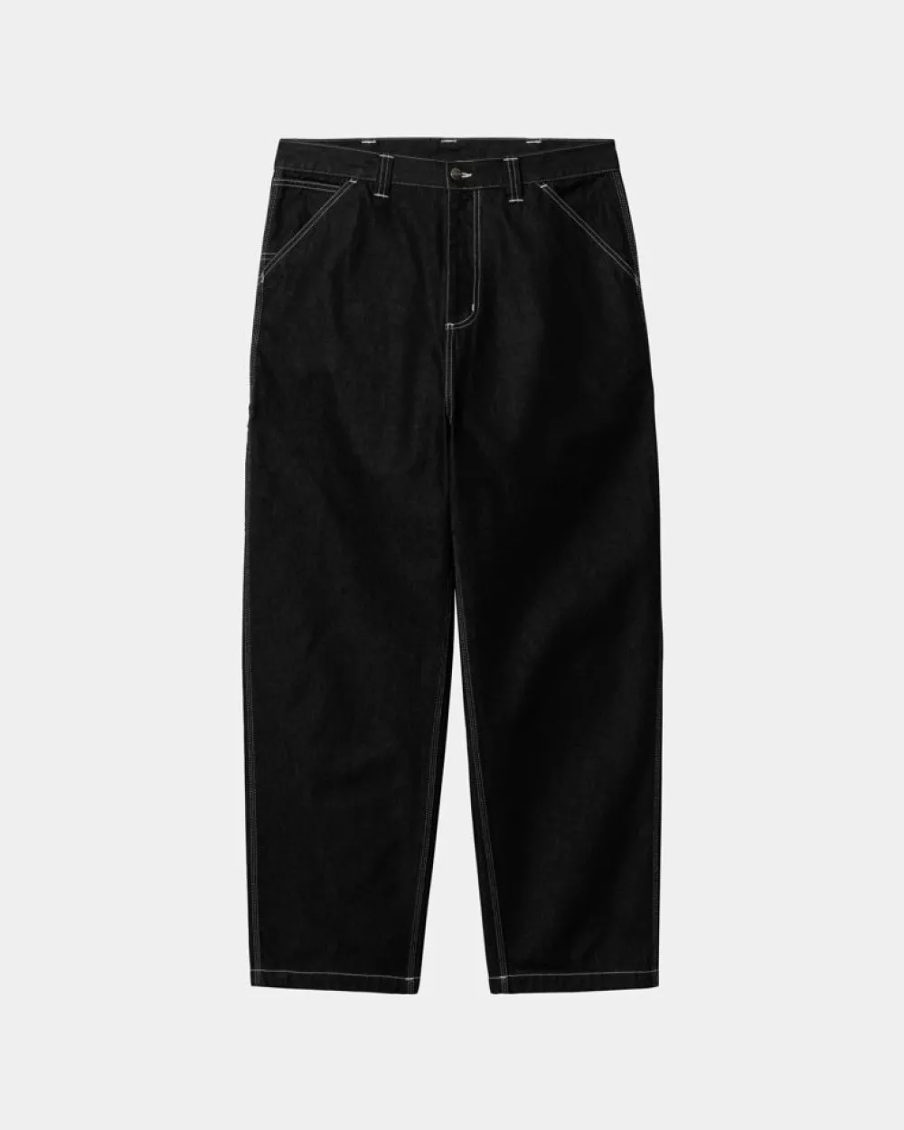 Mænd Carhartt WIP Og Loose Fit Single Knee Pant - Norco Denim | Sort (En Vask)