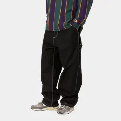 Mænd Carhartt WIP Og Loose Fit Single Knee Pant - Norco Denim | Sort (En Vask)