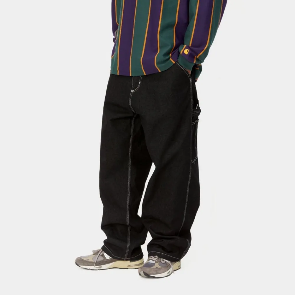 Mænd Carhartt WIP Og Loose Fit Single Knee Pant - Norco Denim | Sort (En Vask)
