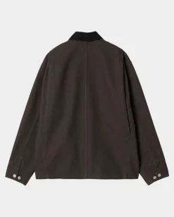 Kvinder Carhartt WIP Og Michigan Frakke Til Kvinder (Forar) | Tobak / Sort (Skyllet)