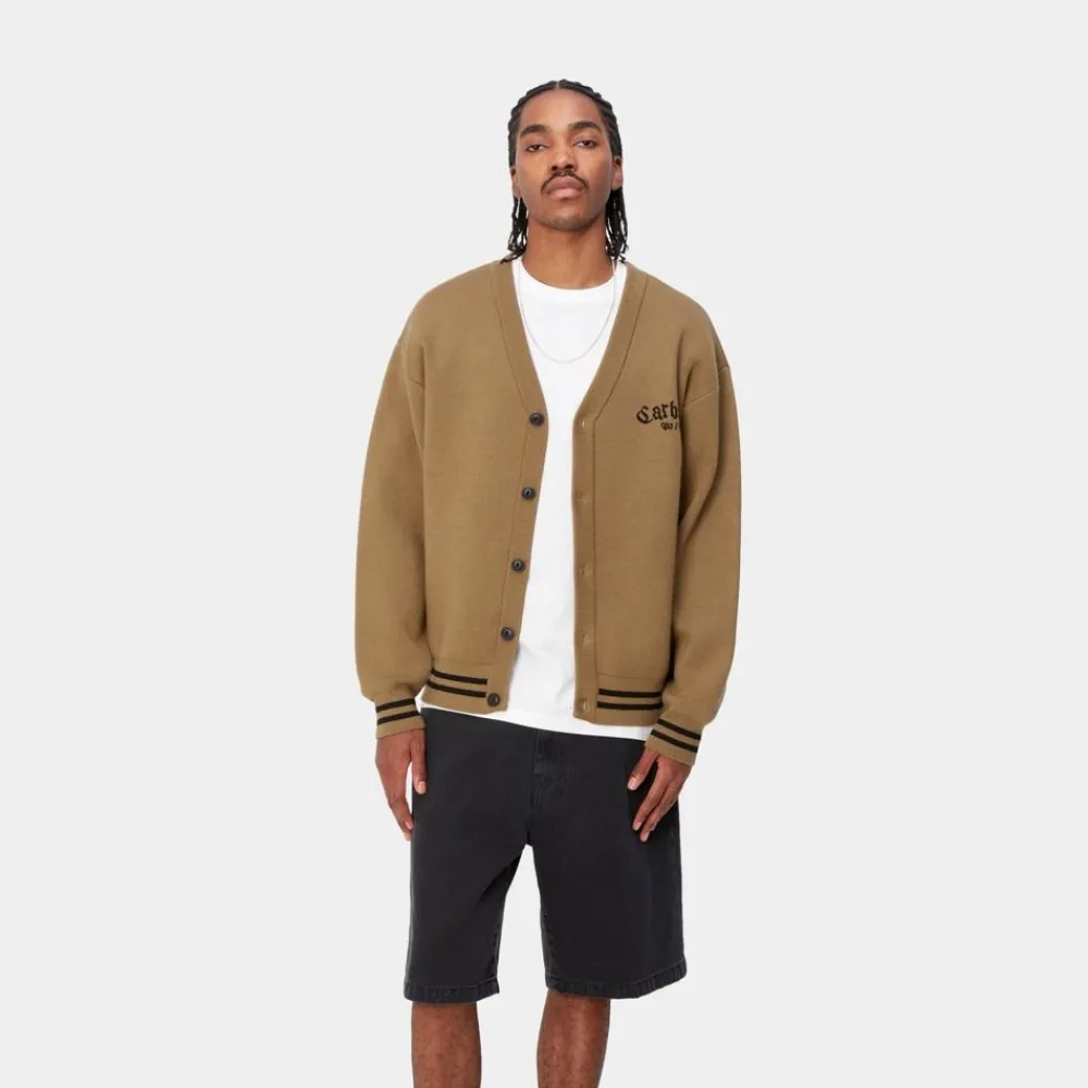 Mænd Carhartt WIP Onyx Cardigan | Hamilton Brun / Sort