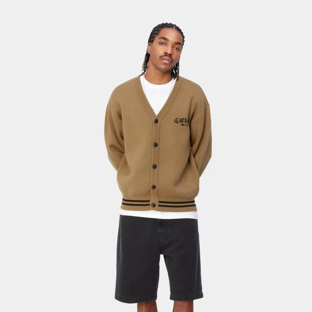 Mænd Carhartt WIP Onyx Cardigan | Hamilton Brun / Sort