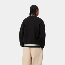 Mænd Carhartt WIP Onyx Cardigan | Sort/Voks