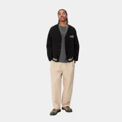 Mænd Carhartt WIP Onyx Cardigan | Sort/Voks