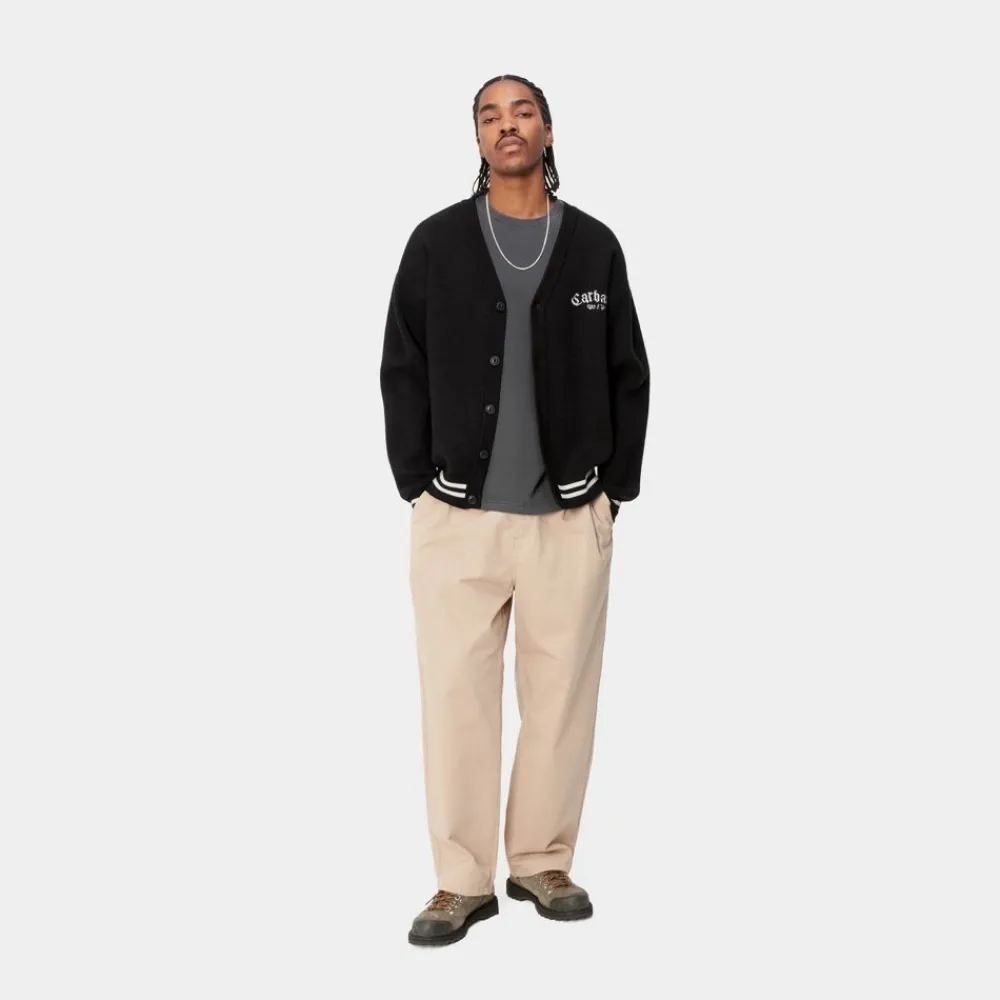 Mænd Carhartt WIP Onyx Cardigan | Sort/Voks