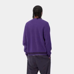 Mænd Carhartt WIP Onyx Cardigan | Tyrian / Sort