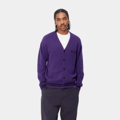 Mænd Carhartt WIP Onyx Cardigan | Tyrian / Sort