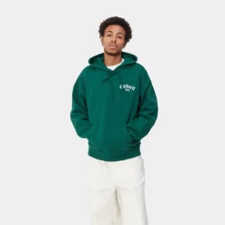Mænd Carhartt WIP Onyx Script Sweatshirt Med Haette | Korvel