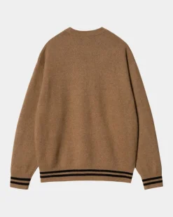 Mænd Carhartt WIP Onyx Sweater | Hamilton Brun / Sort
