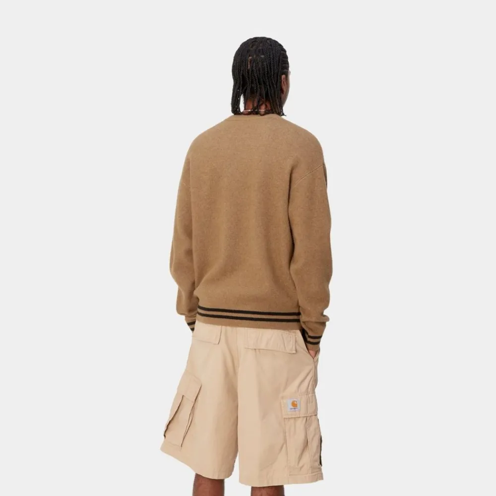 Mænd Carhartt WIP Onyx Sweater | Hamilton Brun / Sort
