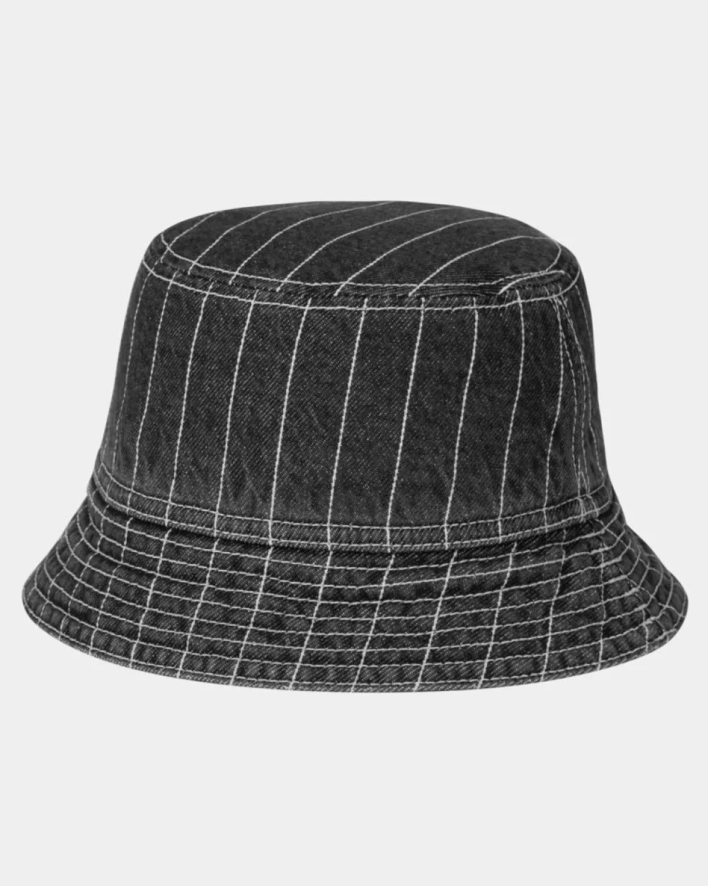 Carhartt WIP Orlean Stripe Bucket Hat | Sort/Hvid (Stenvasket)