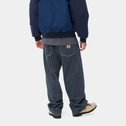 Mænd Carhartt WIP Orlean Stripe Bukser | Bla/Hvid (Stenvasket)