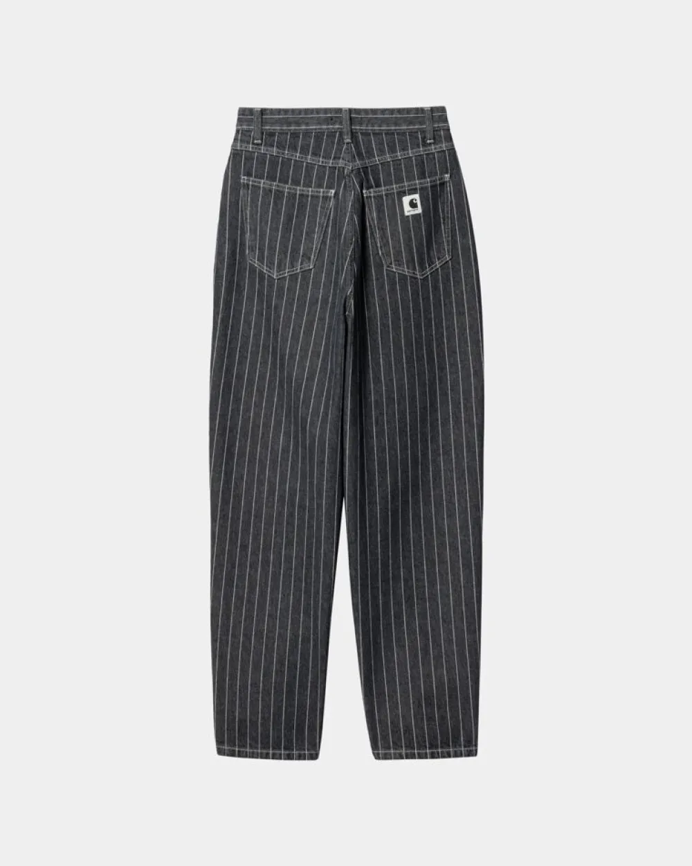 Kvinder Carhartt WIP Orlean Stripe Bukser Til Kvinder | Sort/Hvid (Stenvasket)
