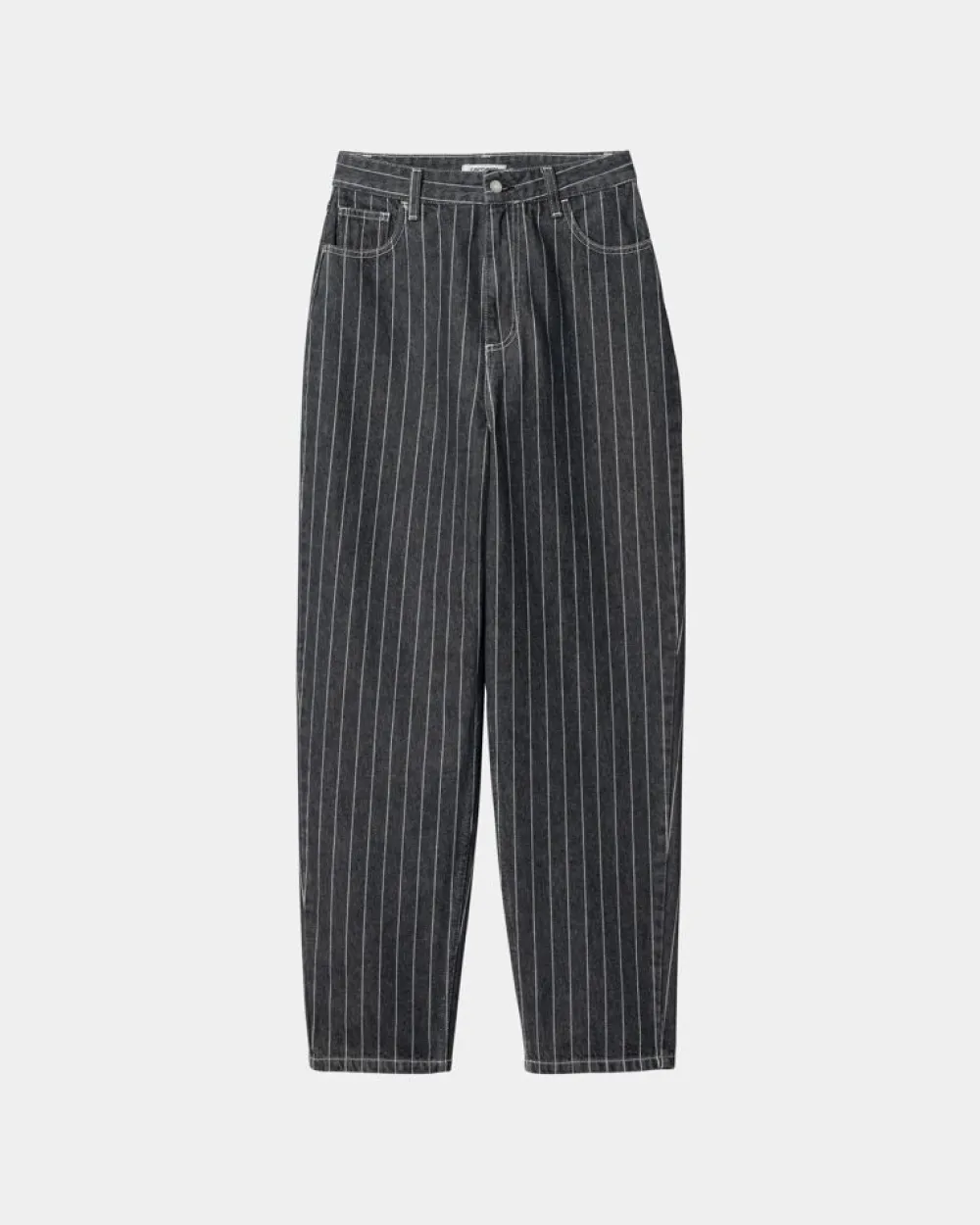 Kvinder Carhartt WIP Orlean Stripe Bukser Til Kvinder | Sort/Hvid (Stenvasket)