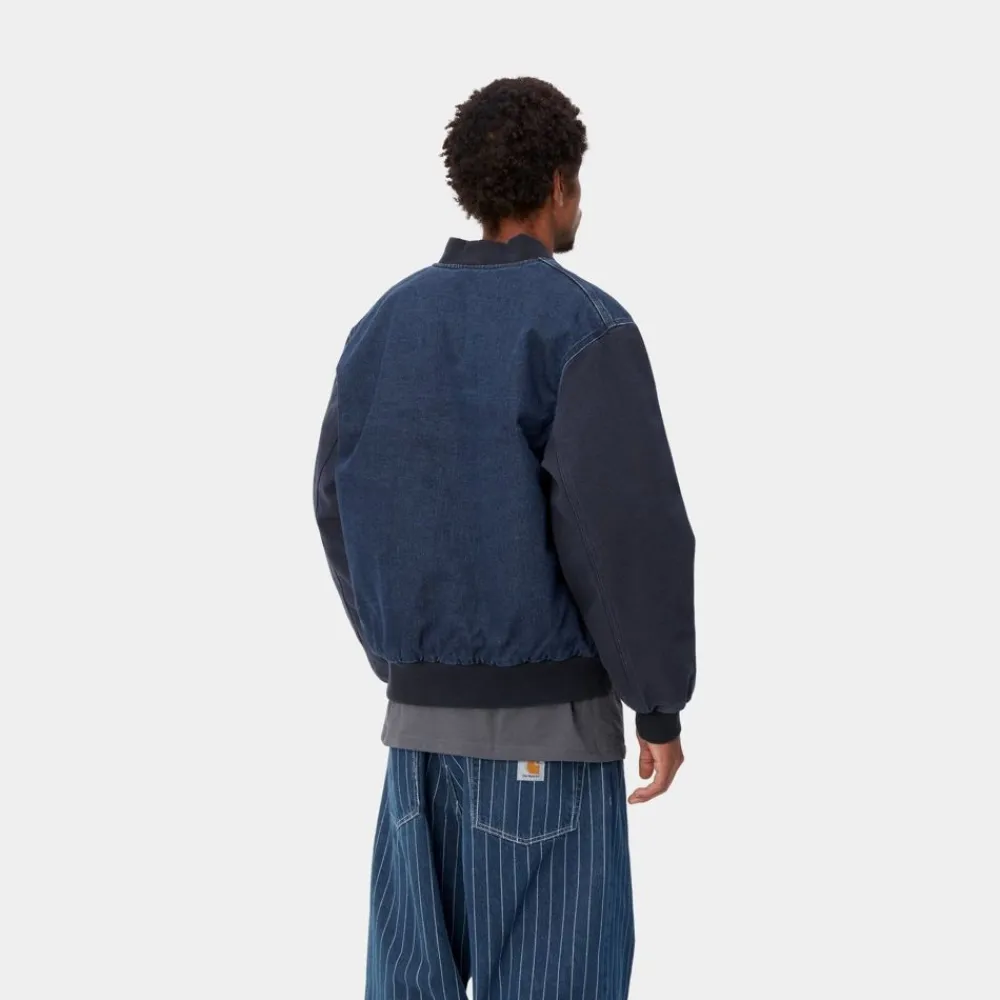 Mænd Carhartt WIP Paxon Bombefly | Bla/Mork Navy (Stenvasket)
