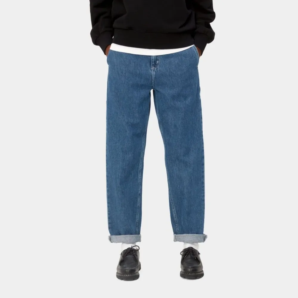 Kvinder Carhartt WIP Pierce Pant - Denim | Bla (Stenvasket)