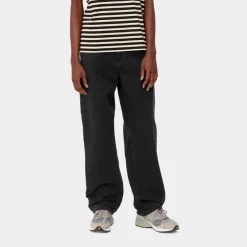 Kvinder Carhartt WIP Pierce Pant Straight - Denim | Sort (Stenvasket)