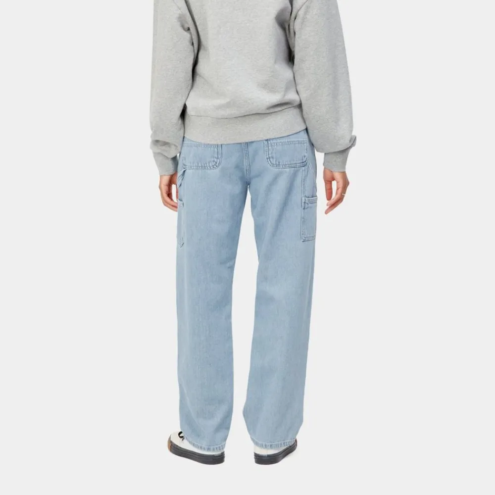 Kvinder Carhartt WIP Pierce Pant Straight - Denim | Bla (Sten Bleget)