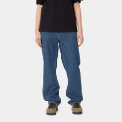 Kvinder Carhartt WIP Pierce Pant Straight - Denim | Bla (Stenvasket)