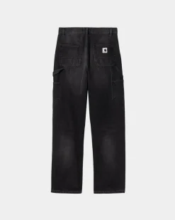 Kvinder Carhartt WIP Pierce Pant Straight - Denim | Sort (Mork Brugt Vask)