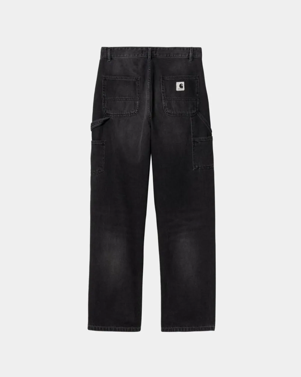 Kvinder Carhartt WIP Pierce Pant Straight - Denim | Sort (Mork Brugt Vask)