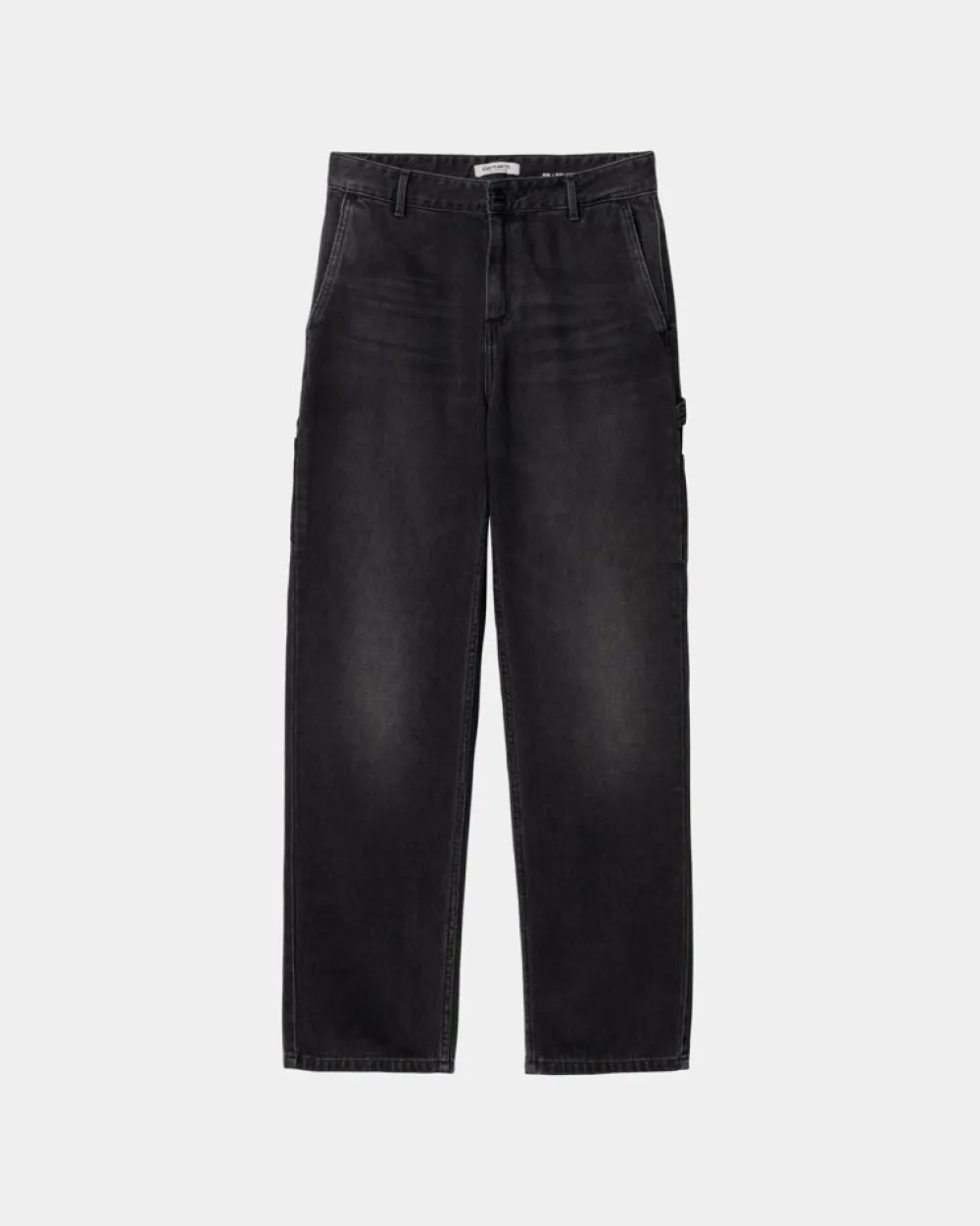 Kvinder Carhartt WIP Pierce Pant Straight - Denim | Sort (Mork Brugt Vask)