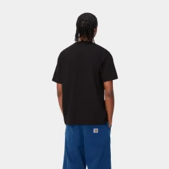 Mænd Carhartt WIP Pixel Flower T-Shirt | Sort