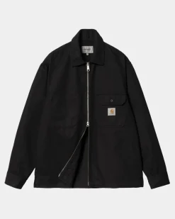 Mænd Carhartt WIP Rainer Skjortejakke | Sort (Beklaedningsgenstand Farvet)