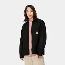 Mænd Carhartt WIP Rainer Skjortejakke | Sort (Beklaedningsgenstand Farvet)