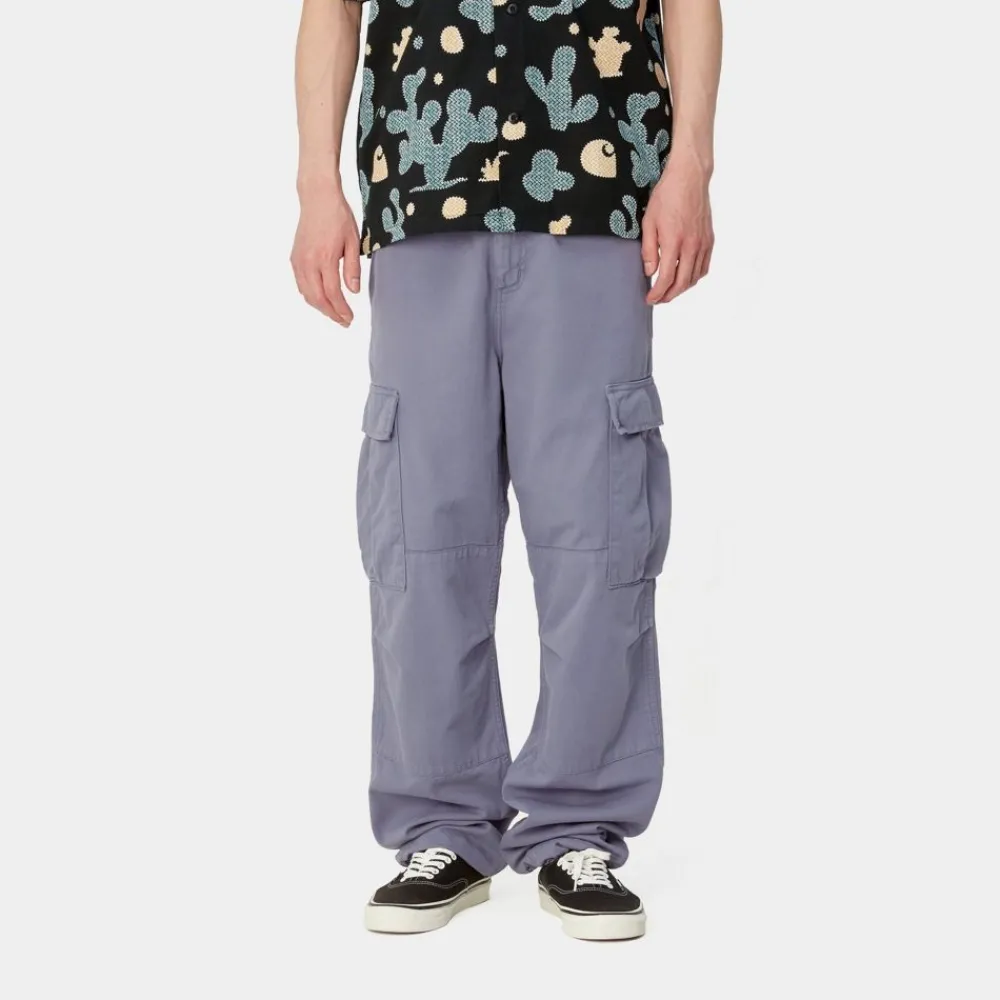 Mænd Carhartt WIP Regular Cargo Pant - Garment Dyed Twill | Bay Blue