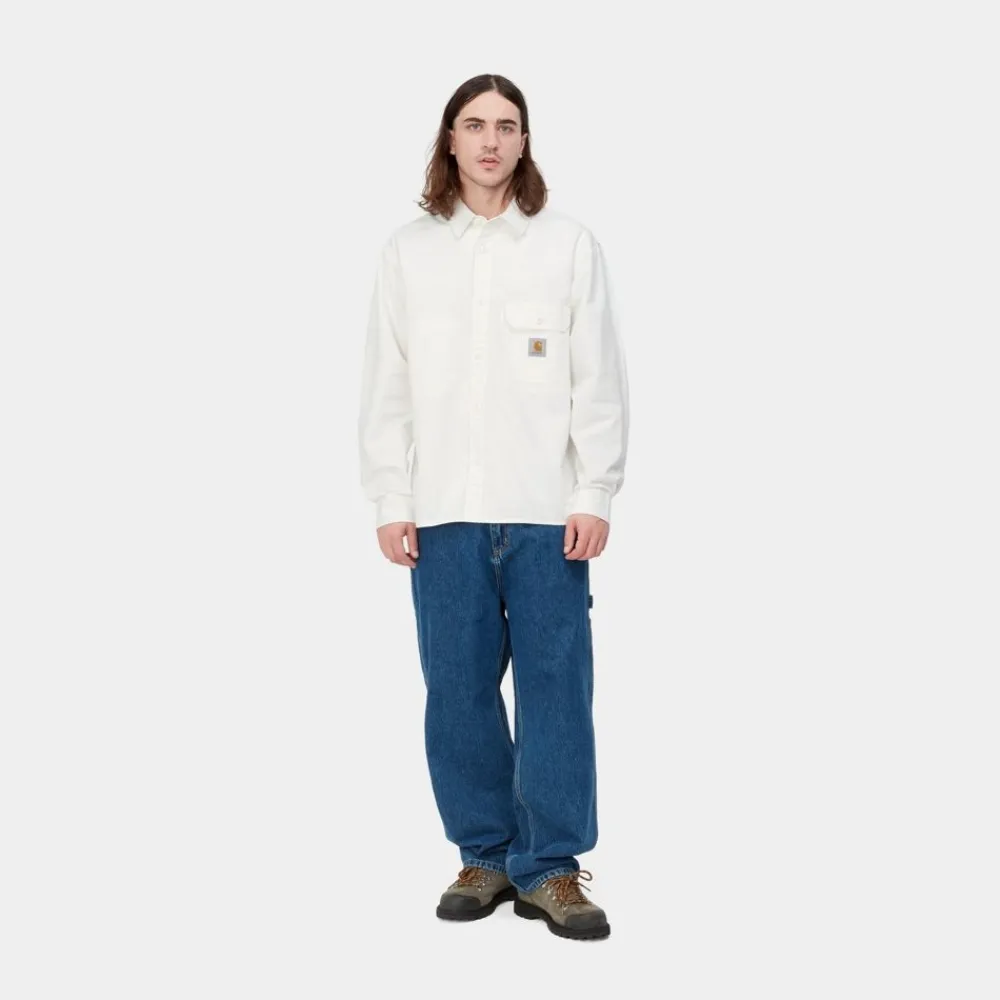 Mænd Carhartt WIP Reno Skjortejakke | Off-White (Beklaedningsgenstand Farvet)