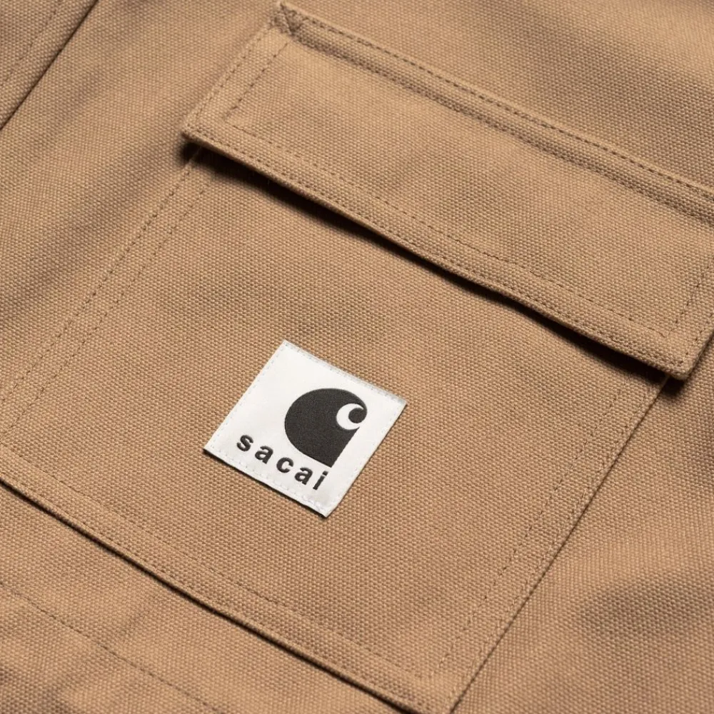 Kvinder Carhartt WIP Sacai X And X Nylon Twill Frakke | Beige / Khaki