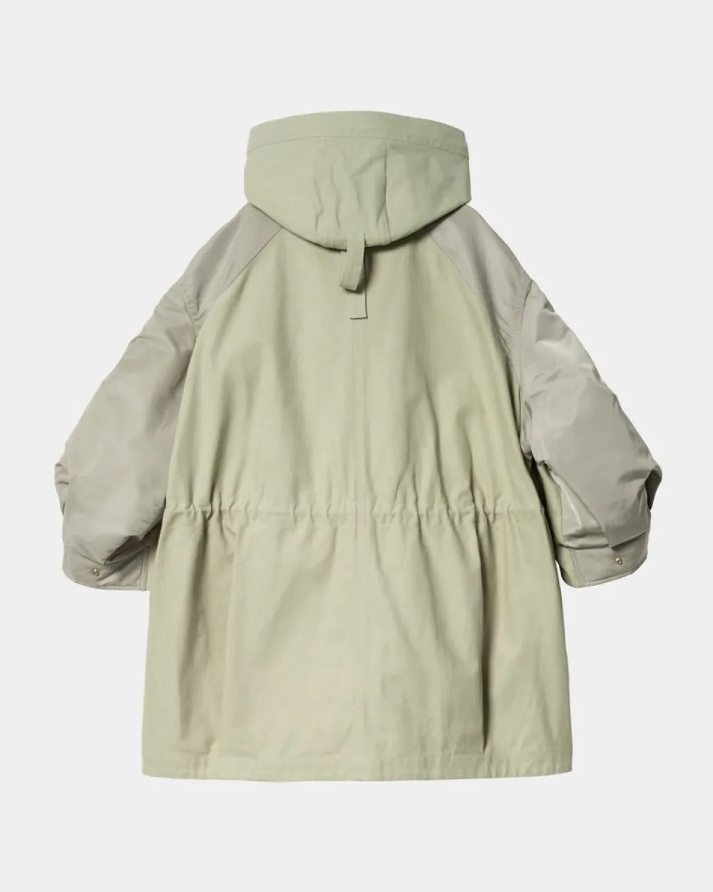 Kvinder Carhartt WIP Sacai X And X Nylon Twill Frakke | Lysegron / Lys Khaki