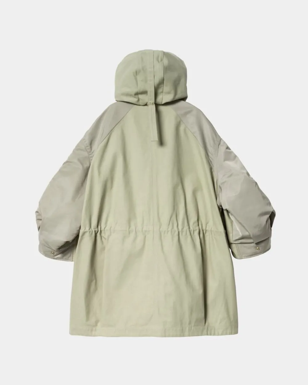 Kvinder Carhartt WIP Sacai X And X Nylon Twill Frakke | Lysegron / Lys Khaki