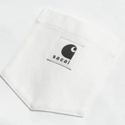 Mænd Carhartt WIP Sacai X Langaermet T-Shirt | Hvid