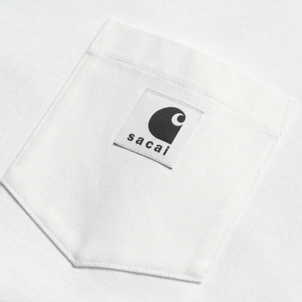 Mænd Carhartt WIP Sacai X Langaermet T-Shirt | Hvid
