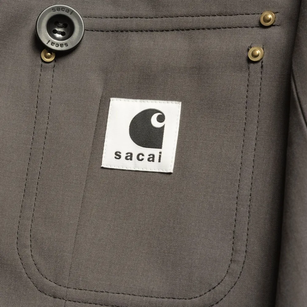 Kvinder Carhartt WIP Sacai X Suiting Bonding-Jakke Til Kvinder | Taupe