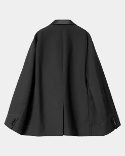 Kvinder Carhartt WIP Sacai X Suiting Bonding-Jakke Til Kvinder | Sort