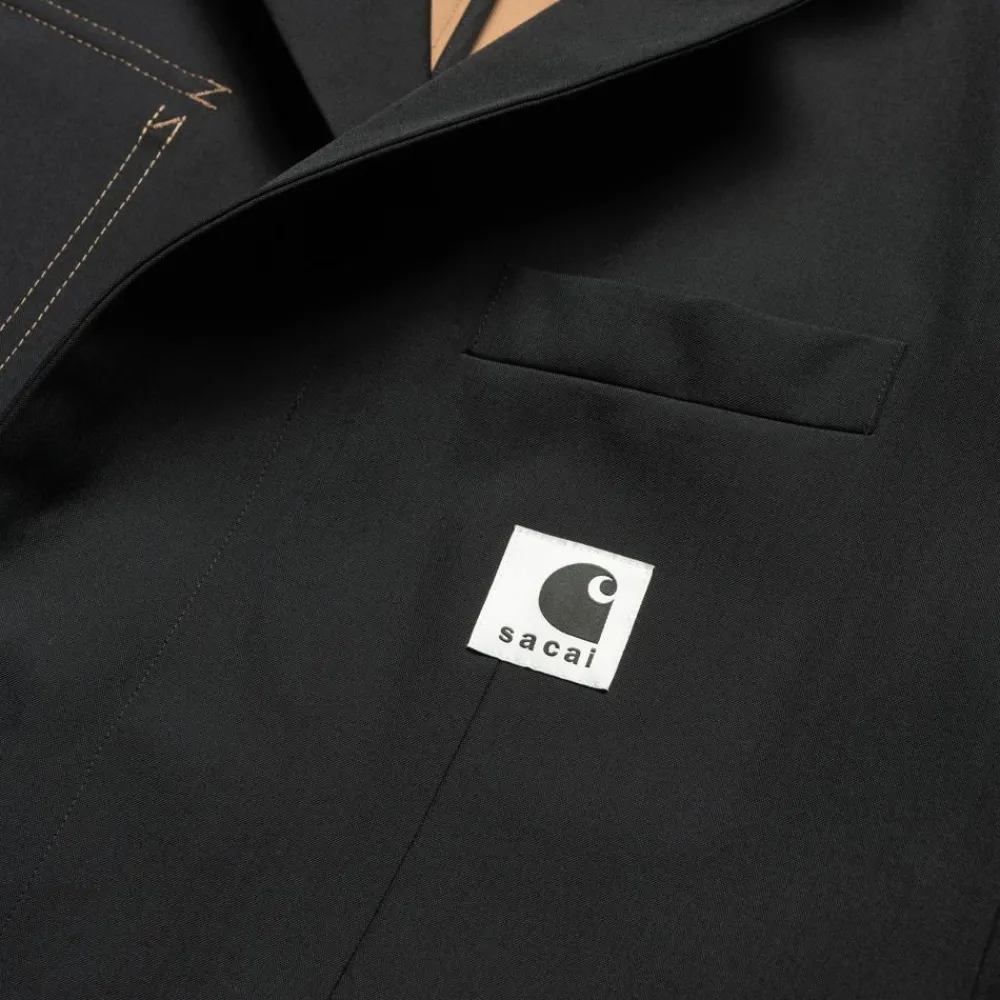 Mænd Carhartt WIP Sacai X Suiting Bonding Coat | Sort