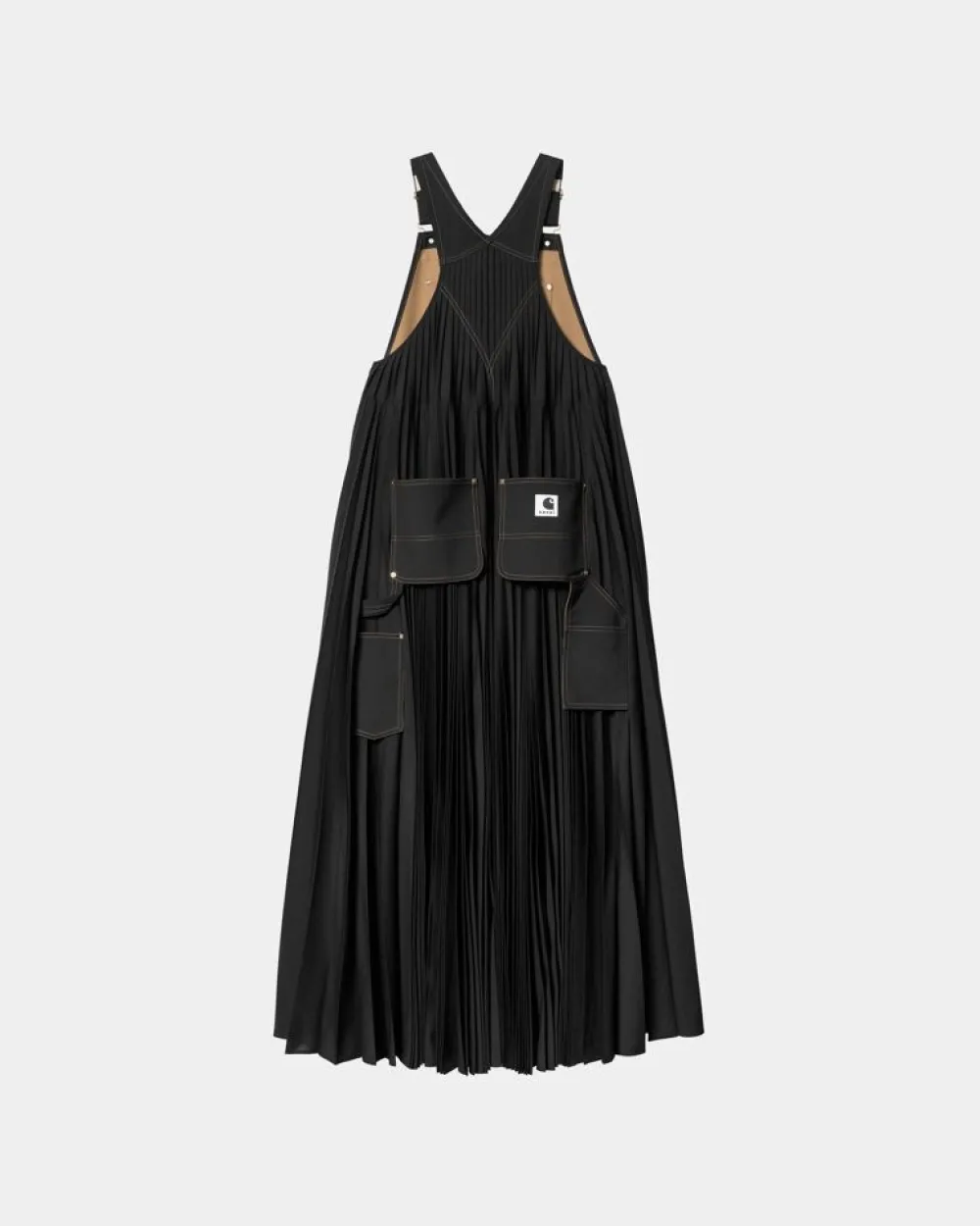 Kvinder Carhartt WIP Sacai X Suiting Bonding Dress Til Kvinder | Sort
