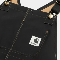 Kvinder Carhartt WIP Sacai X Suiting Bonding Dress Til Kvinder | Sort