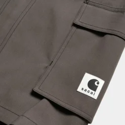 Kvinder Carhartt WIP Sacai X Suiting Bonding-Nederdel Til Kvinder | Taupe