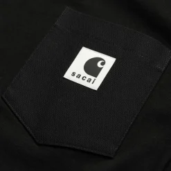 Mænd Carhartt WIP Sacai X T-Shirt | Sort