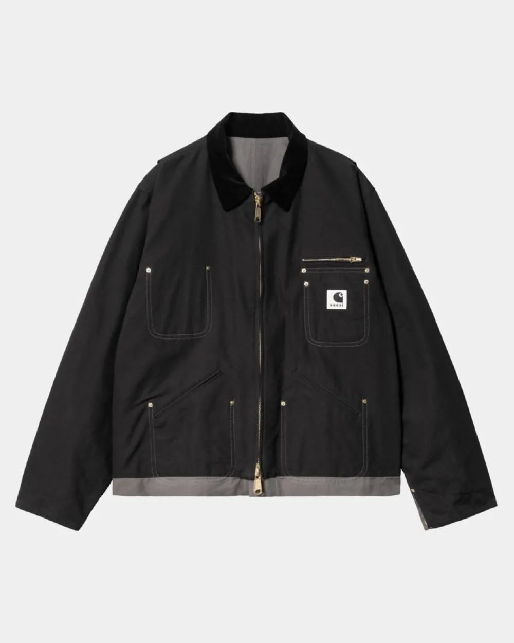 Mænd Carhartt WIP Sacai X Vendbar Andejakke | Sort