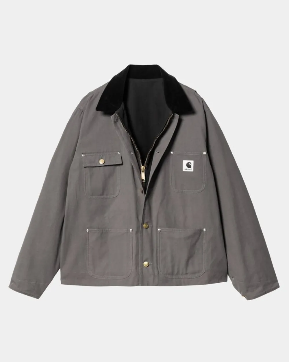 Mænd Carhartt WIP Sacai X Vendbar Andejakke | Sort