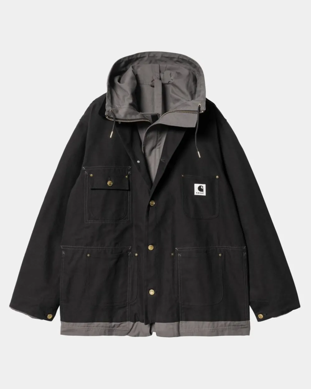 Mænd Carhartt WIP Sacai X Vendbar Andefrakke | Sort