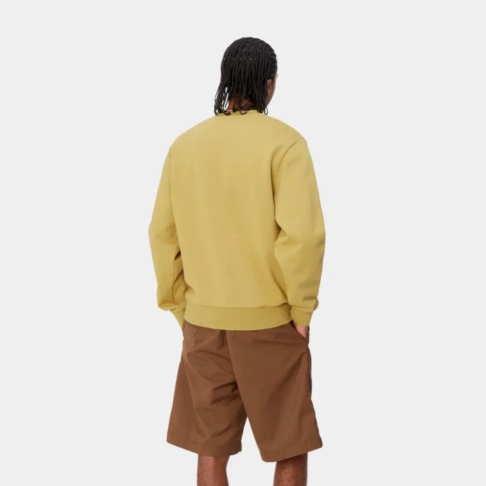 Mænd Carhartt WIP Script Broderi Sweatshirt | Agat