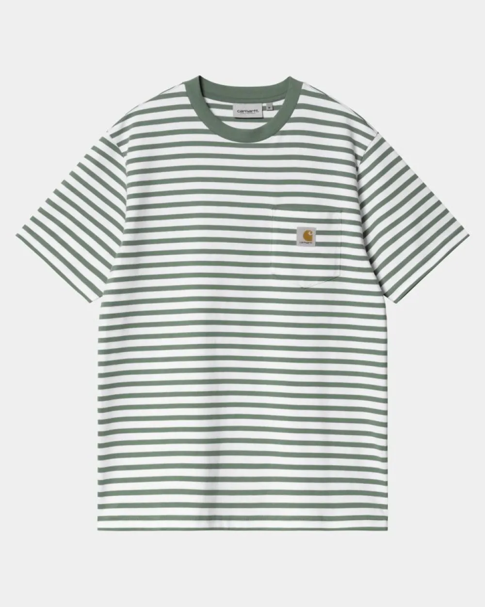 Mænd Carhartt WIP Seidler Stripe Pocket T-Shirt | Park / Hvid