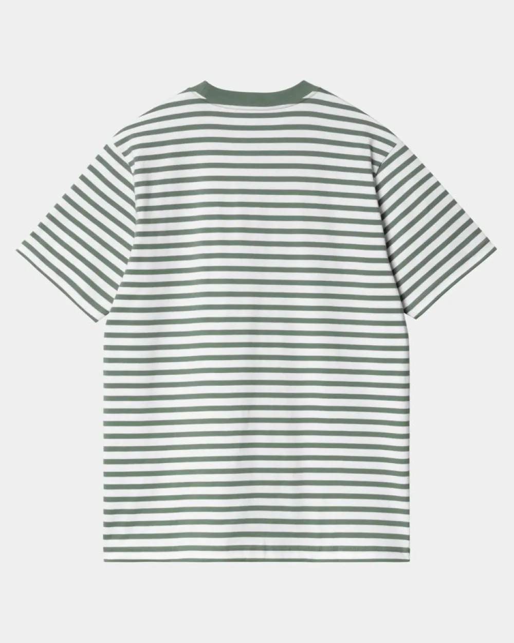 Mænd Carhartt WIP Seidler Stripe Pocket T-Shirt | Park / Hvid